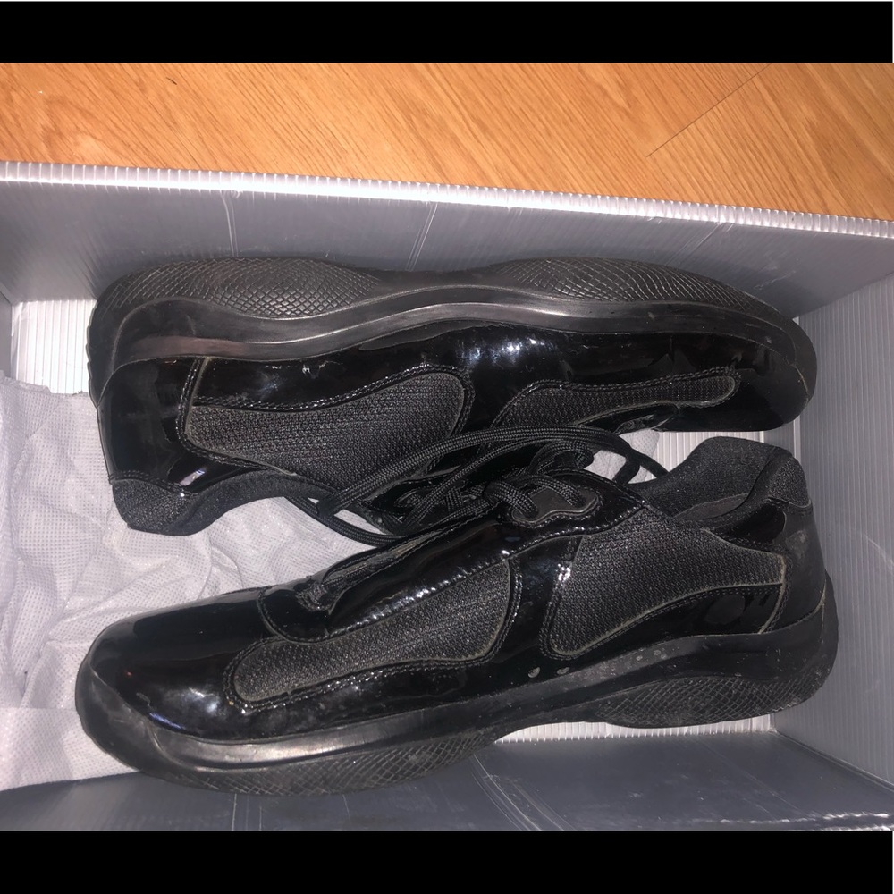 All back patent leather Prada’s